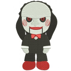 Looks Like Character from Saw Horror Filled Machine Embroidery Digitized Design Pattern